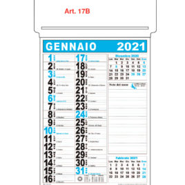 Calendario appunti passafoglio Art. 17 personalizzato