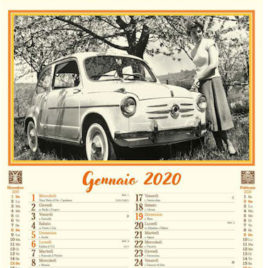 Calendario Come eravamo 12 fogli, Art. 47 grafica testata personalizzabile