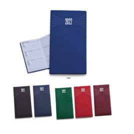 Agendina settimanale colori scuri, esterno in matra 8 x 15 Art. A1