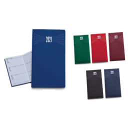 Agendina settimanale colori scuri, esterno in matra 8 x 15 Art. A1