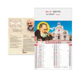 Calendario Padre Pio 12 fogli, Art. 41 grafica testata personalizzabile