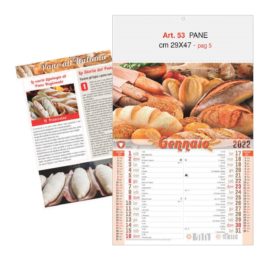 Calendario Pane figurativo 12 Fogli, Art. 53 grafica testata personalizzabile