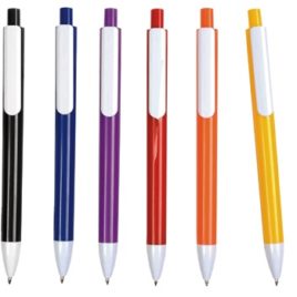 Penna refil nero, fusto colorato, Art. 171