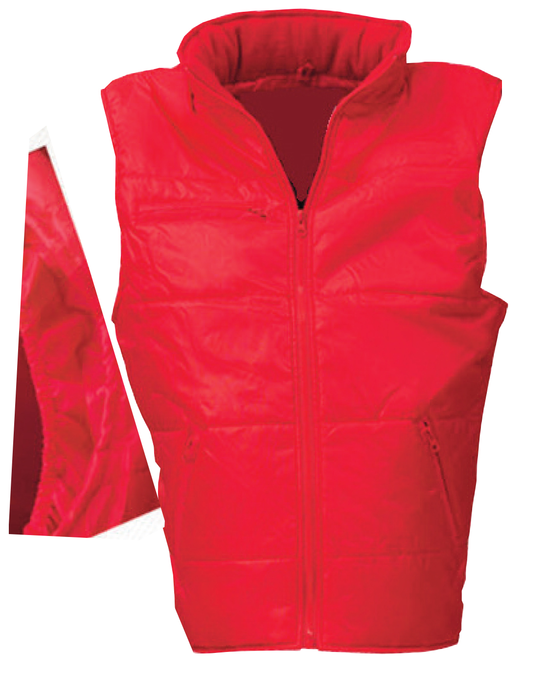 gilet imbottito con logo