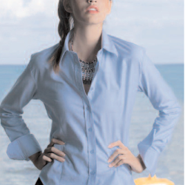 Camicia donna manica lunga art. 877 con la stampa del tuo logo