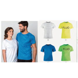 Maglietta Unisex Colori Fluo art. 915 con la stampa del tuo logo