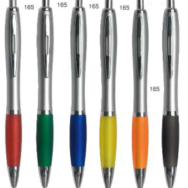 Penna refil nero tripla carica, Art. 165 con stampa logo
