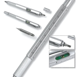 Penna tecnica refil nero con clip in metallo, Art. 136 con la stampa del tuo logo