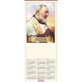 Calendario San Pio in bambù figurativo, Art. 61 personalizzabile