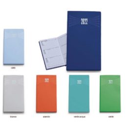 Agendina settimanale colori pastello, esterno in matra 8 x 15 Art. A2