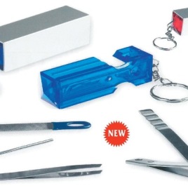 Set manicure e portachiave, Art. 616 con la stampa del tuo logo