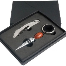 Set Vino 3 pezzi in scatola regalo, Art. 676 con stampa del tuo logo