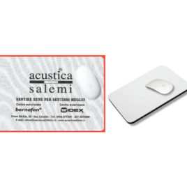 Tappetino mouse morbido in poliestere Art. 703 con stampa logo