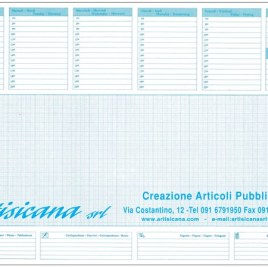 Sottomano settimanale cm. 32×44, Art. 80