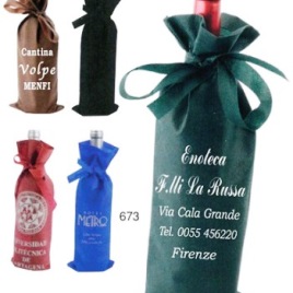 Sacchetto regalo salvagoccia in TNT, Art. 673 con stampa logo