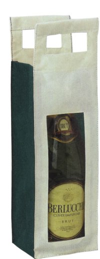 Borsa Portabottiglia 1 posto in TNT, Art. 678 con stampa logo
