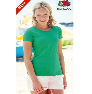 Maglietta Fruit of the Loom Valueweight Colorata Donna Art. 261FC con la stampa del tuo logo