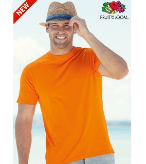 Maglietta Fruit of the Loom Valueweight Colorata Uomo Art. 260FC con la stampa del tuo logo