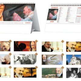 Calendario San Pio da tavolo, Art.64 grafica personalizzabile