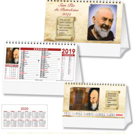 Calendario San Pio da tavolo, Art.64 grafica personalizzabile