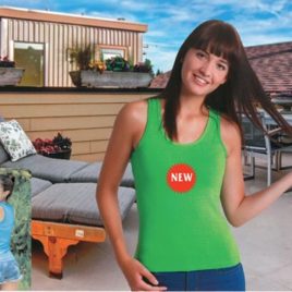 Maglietta Donna colorata Art. 855 con la stampa del tuo logo