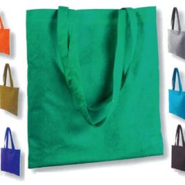 Borsa in tnt termosaldato manici lunghi, Art. 236 con stampa logo e grafica personalizzata.