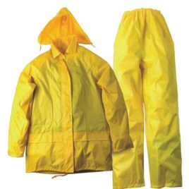 Set pantaloni/giacca antipioggia con cappuccio, art. 286 con la stampa del tuo logo