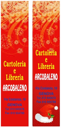 Segnalibro Natalizio, Art. 604 con la stampa del tuo logo