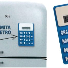 Calcolatrice in gomma morbida, Art. 689 con stampa logo