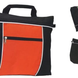 Borsa P/documenti in Nylon, Art. 727 con stampa logo e grafica personalizzata.