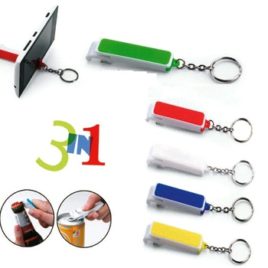 Portachiavi 3 in 1, Art. 517 con la stampa del tuo logo