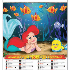 Calendario cartoons 6 fogli, Art. 33 personalizzabile