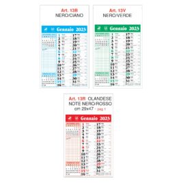 Calendario note Art. 13, testata personalizzata