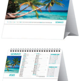 Calendario Tropicale da tavolo, Art.73 grafica personalizzabile