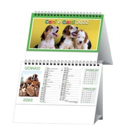 Calendario Cani e Gatti da tavolo, Art.72 grafica personalizzabile