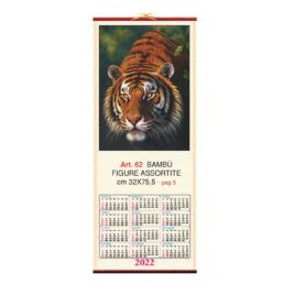 Calendario in bambù figure assortite, Art. 62 personalizzabile